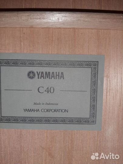 Гитара yamaha c40 чёрная