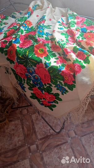 Ткани шаль скатерть СССР винтаж