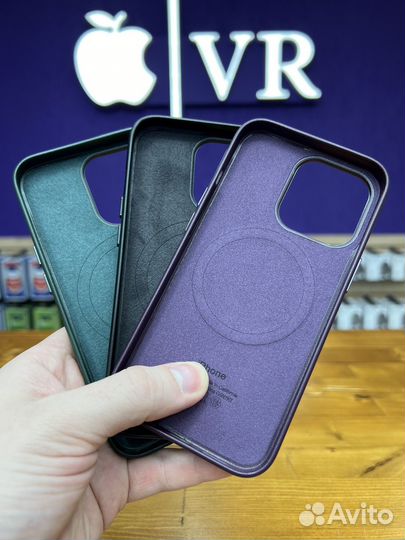 Кожаный чехол iPhone 13 Pro MagSafe