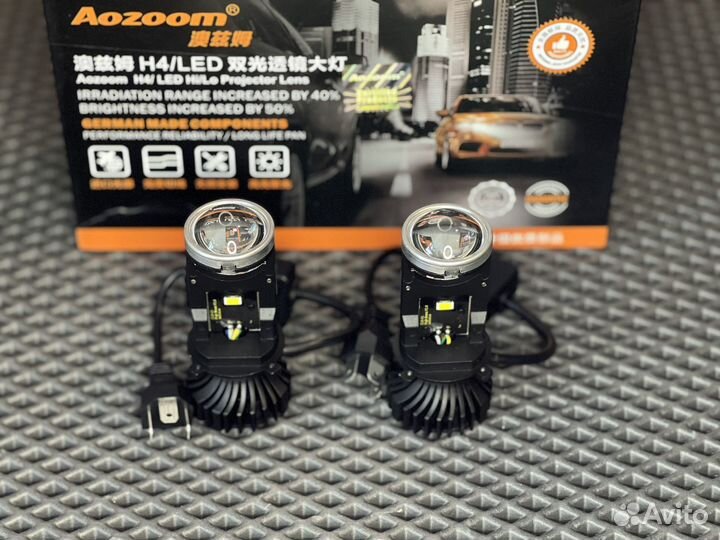 Aozoom H4 mini bi led линзы