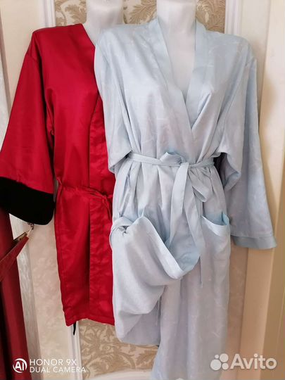 Халаты махровые, шёлковые и флис