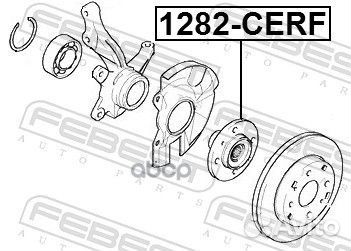 Ступица 1282-cerf 1282-cerf Febest