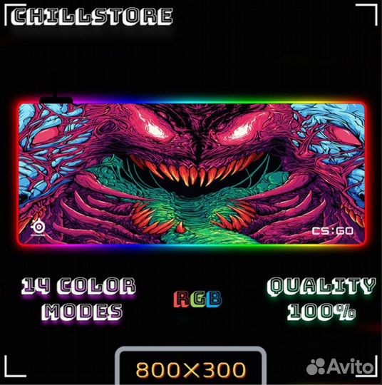 Игровые коврики для клавиатуры и мыши с RGB