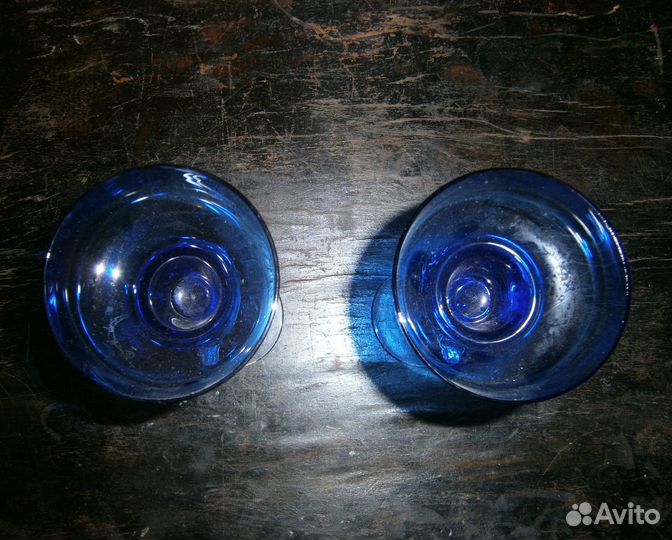 Парные подсвечники Гусь хрустальный СССР