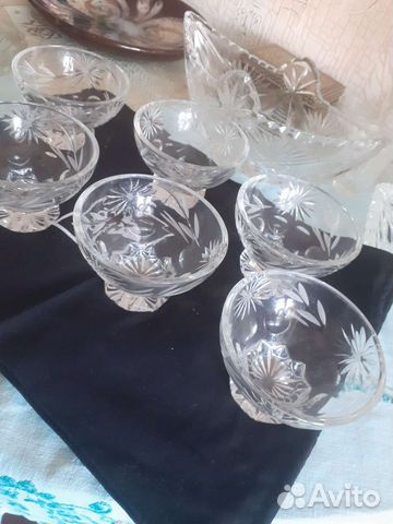 Хрустальные розетки 6шт. СССР