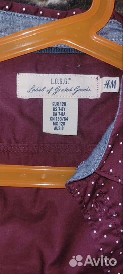 Рубашка на мальчика 128