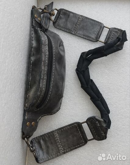 Сумка банан - натуральная кожа