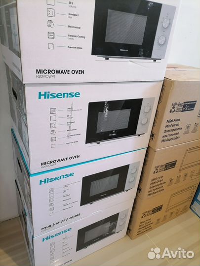 Новая микроволновая печь чёрная Hisense H20mowp1