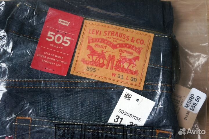 Джинсы Levis 505 W31 L30 Spingstein