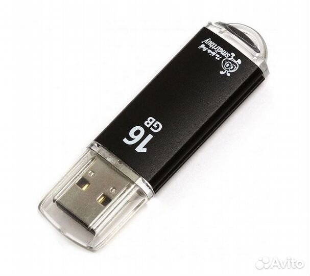 Флеш-накопитель Smartbuy V-Cut USB 2.0 16GB, черны