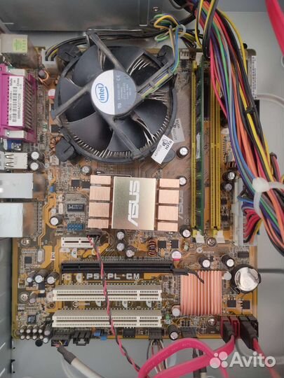 Материнская плата сокет 775+e5200+2gb