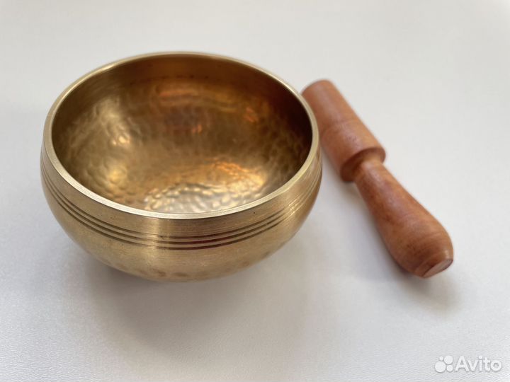 Тибетская поющая чаша полукованая 9.5см
