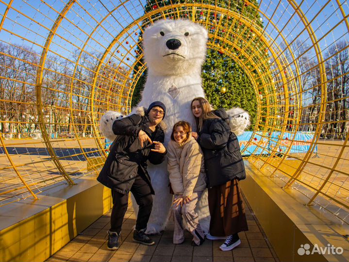 Белый мишка / Аниматор / Ростовая кукла