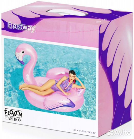Надувной фламинго Bestway 173 *170 новый