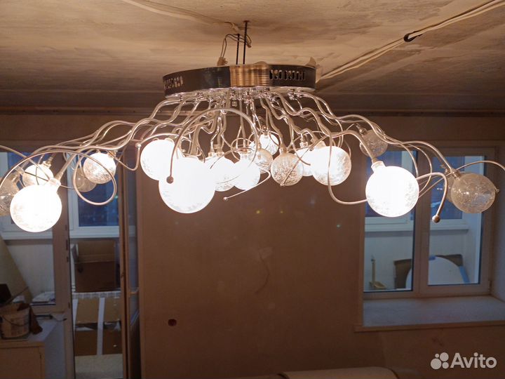 Люстра потолочная бу