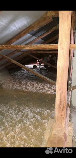 Утепление кровли Изовером бесшовным