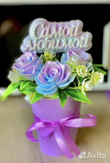 Букет из мыла / мыльных цветов / из роз