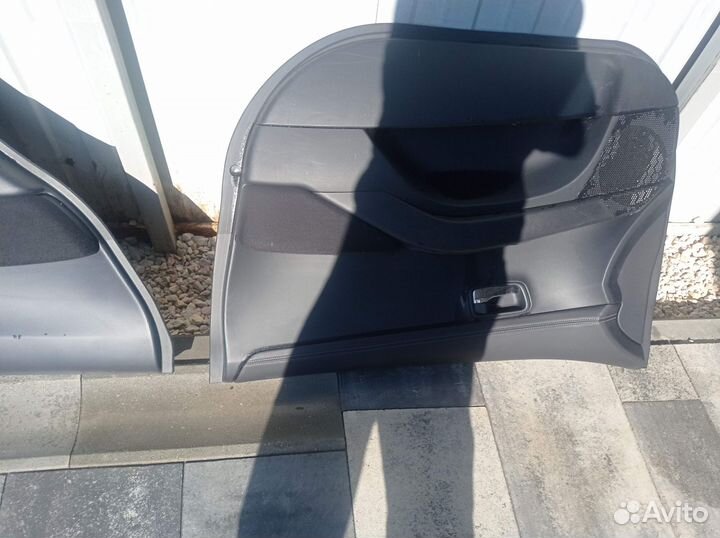 Mitsubishi outlander xl комплект обшивок дверей