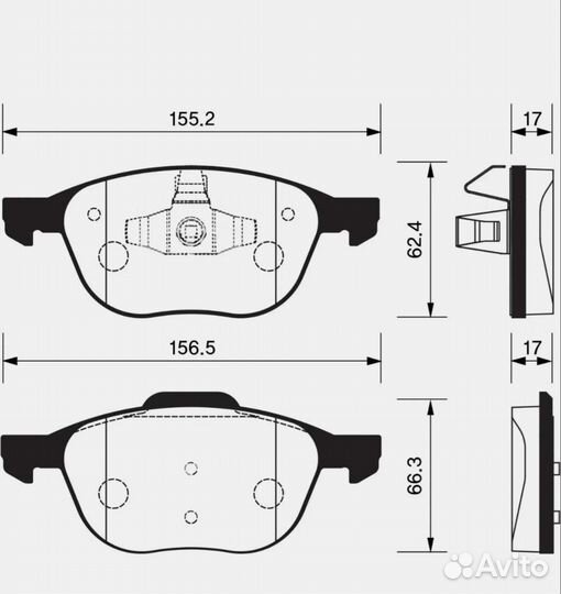Колодки тормозные задние toyota camry