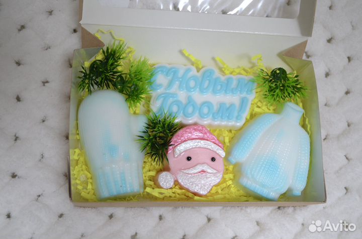 Новогодние подарки из мыла