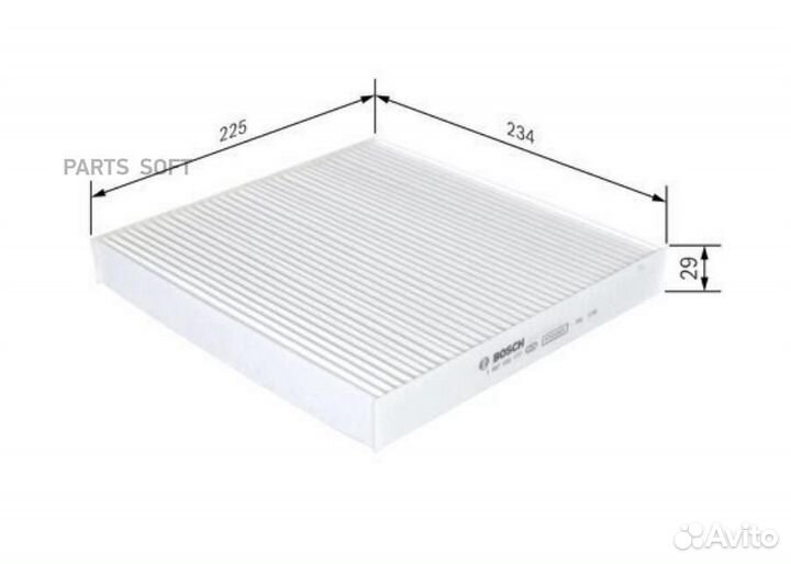 Bosch 1 987 432 177 Фильтр салона honda: accord VI