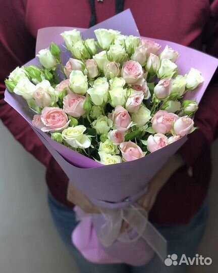 Букет из 15 кустовых роз