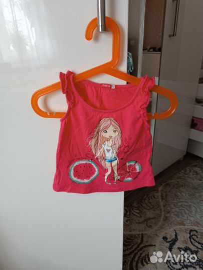 Летние вещи пакетом для девочки 80