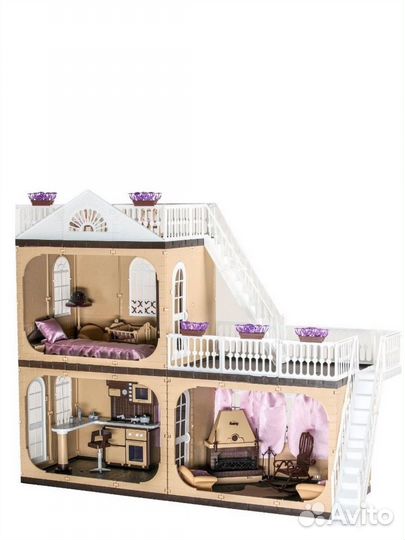 Кукольный дом с мебелью