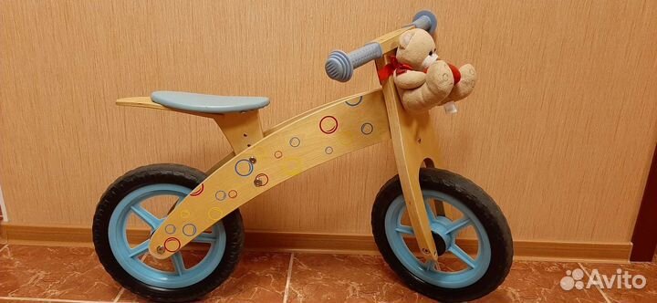 Беговел детский деревянный