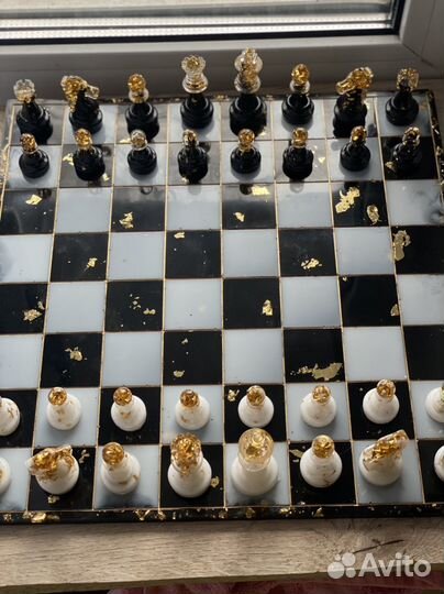 Шахматы из эпоксидной смолы