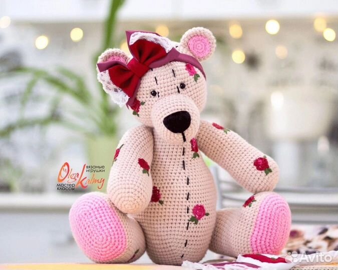 Вязаная игрушка Мишка