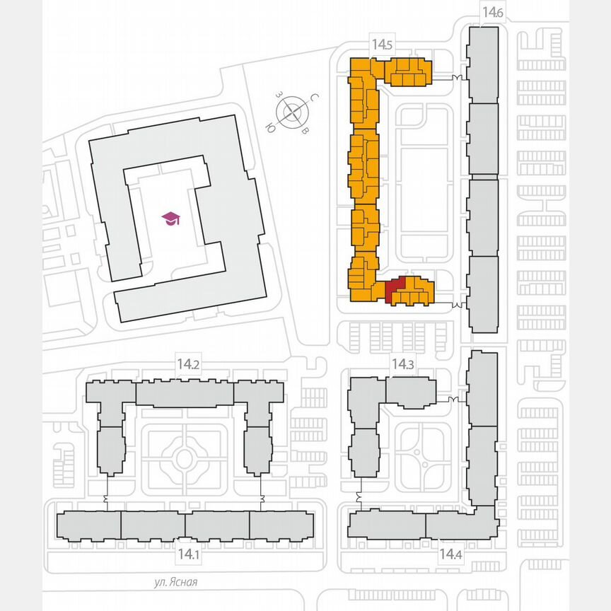 3-к. квартира, 79,7 м², 1/8 эт.