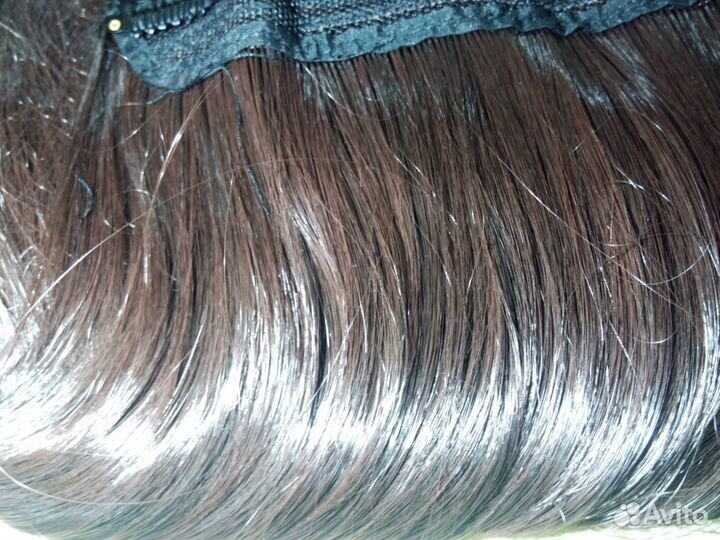 Шиньон, накладка из волос каштанового цвета 500мм