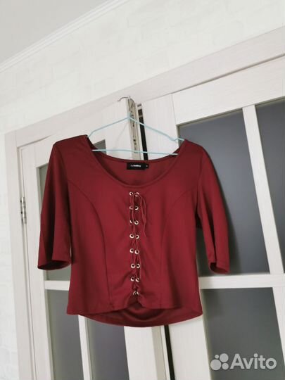 Кофта блузка в рубчик XL miss Valley