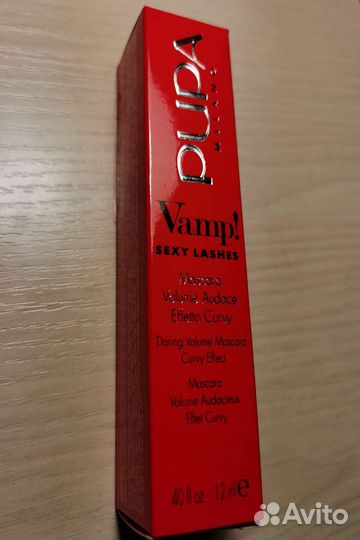 Тушь для ресниц чёрная Pupa Vamp