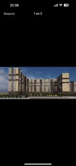 1-к. квартира, 43,1 м², 10/16 эт.