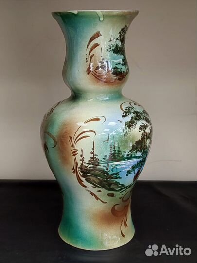 Ваза напольная интерьерная ручная роспись 38 см