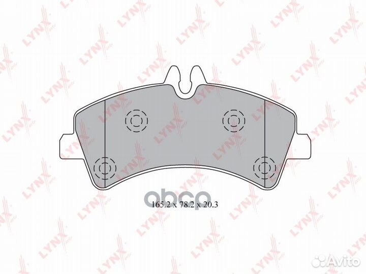 Колодки тормозные дисковые зад BD5344 lynxauto