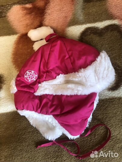 Шапка зимняя для девочки 5-6 лет