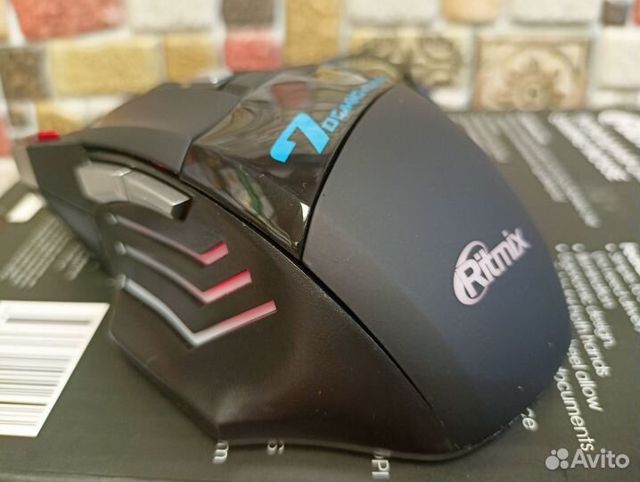 Игровая мышка 2 в 1 Ritmix ROM 345 новая