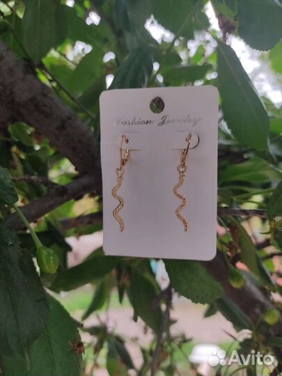 Змейки Серьги