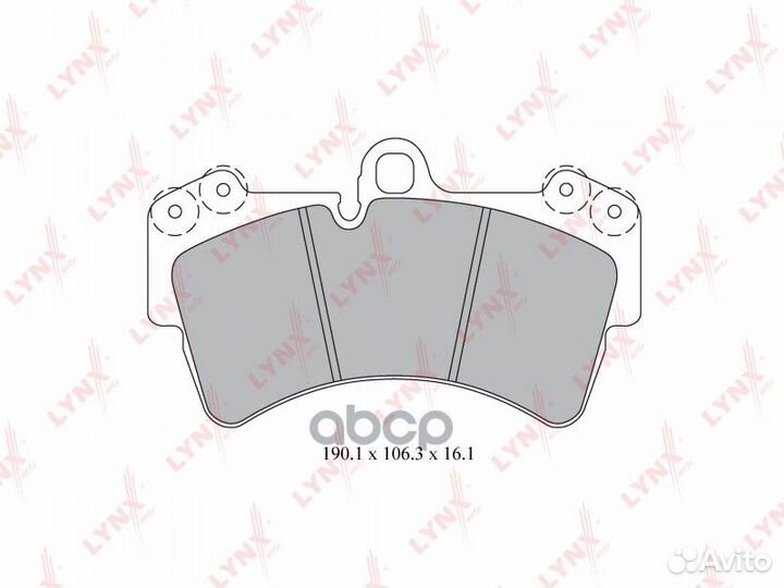 Колодки тормозные дисковые перед BD8019 LYN