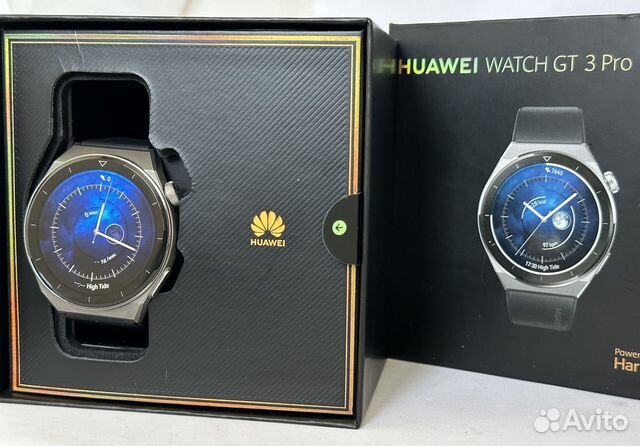 Huawei watch GT 3 Pro 46 мм Titanium черный купить в Москве | Личные ...
