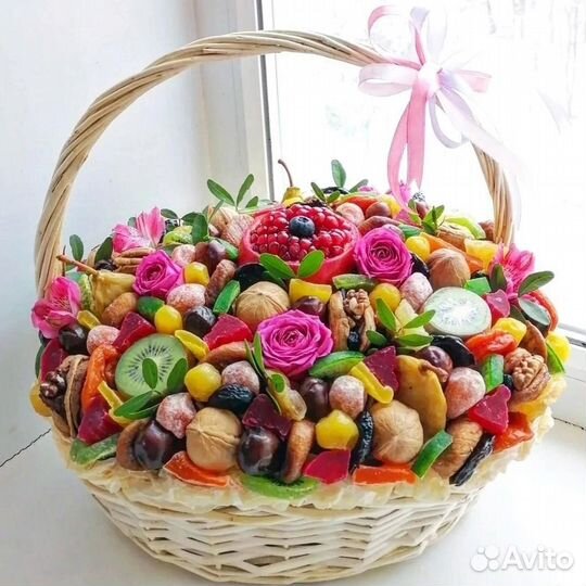 Съедобные букеты из сухофруктов