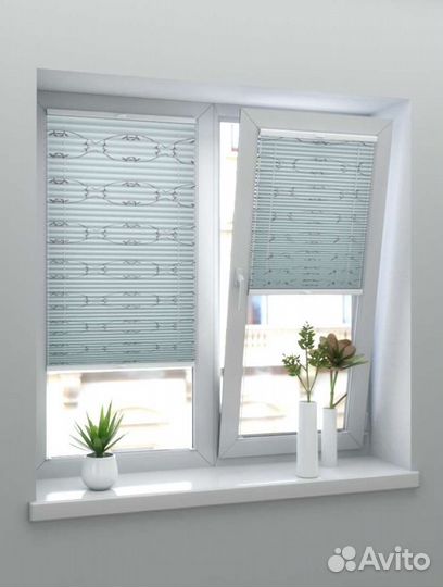 Шторы плиссе Лён флер светло-бежевый