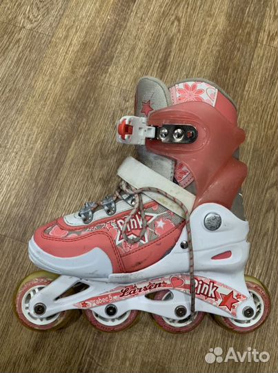Коньки роликовые Larsen Pink