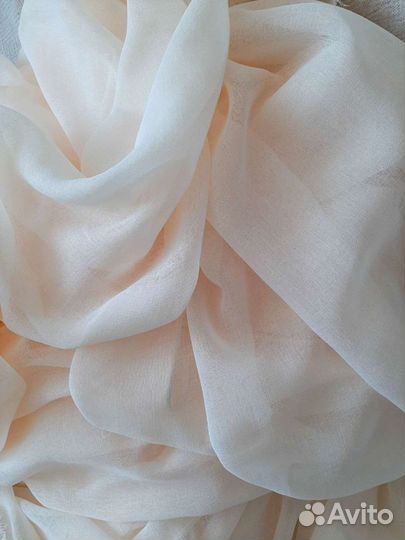 Тюлевая ткань под лен