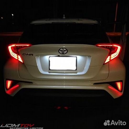 Катафоты Led заднего бампера Toyota C-HR 2016-19