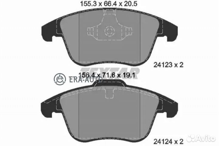 Textar 2412301 Колодки пер.ford galaxy, mondeo, S-MAX/ volvo S80 06