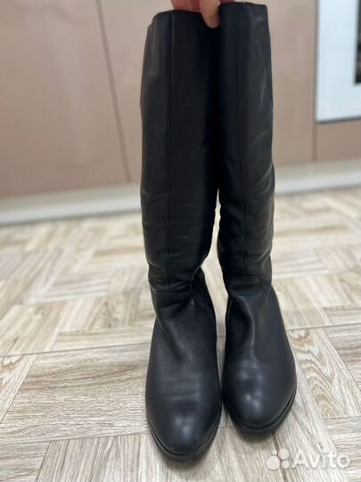 Сапоги женские зимние кожаные